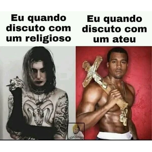 Figurinha: Disputa religiosa