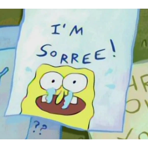 Figurinha: Bob Esponja I'm Sorree