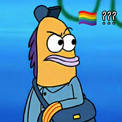 Figurinha: Professor Carvalho com bandeira LGBT e p