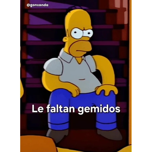 Sticker: Homero Simpson - Le faltan gemidos