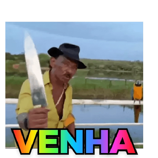 Figurinha: Venha