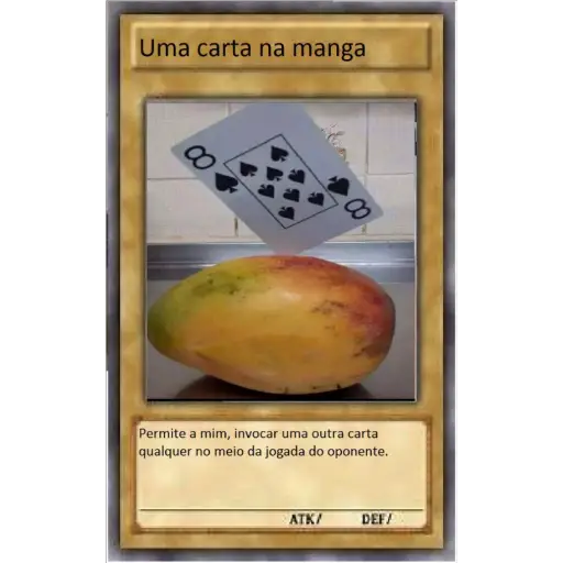 Figurinha: Uma carta na manga