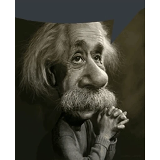 Figurinha: Albert Einstein rezando