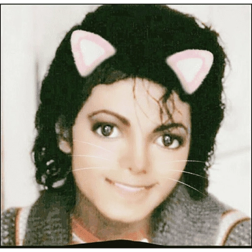 Figurinha: Michael Jackson Gatinho