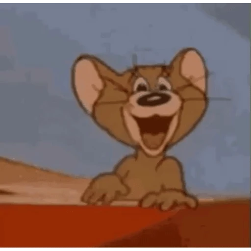 Sticker: Jerry sonriendo y riendo