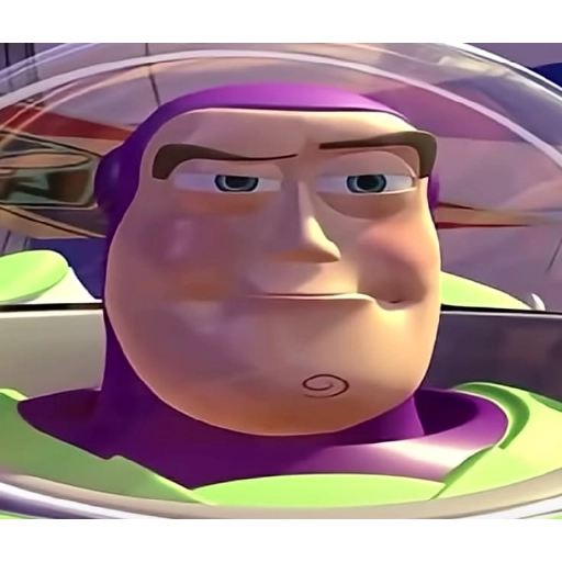Figurinha: Buzz Lightyear olhando