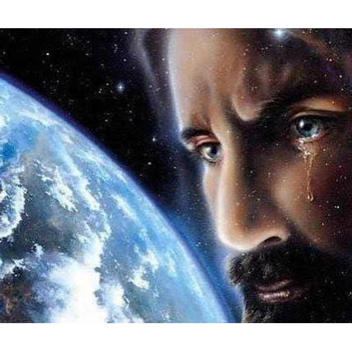 Sticker: Crying Jesus