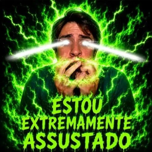 Figurinha: Estou Extremamente Assustado