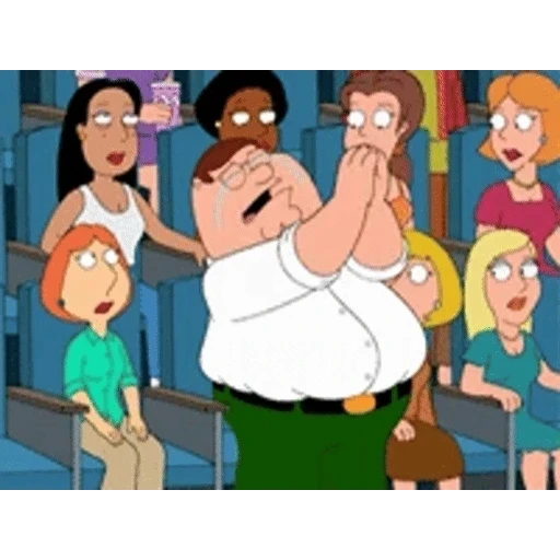 Figurinha: Peter Griffin aplaudindo