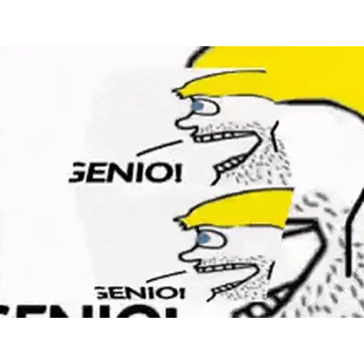 Figurinha: Gênio!