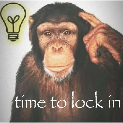 Figurinha: Time to lock in