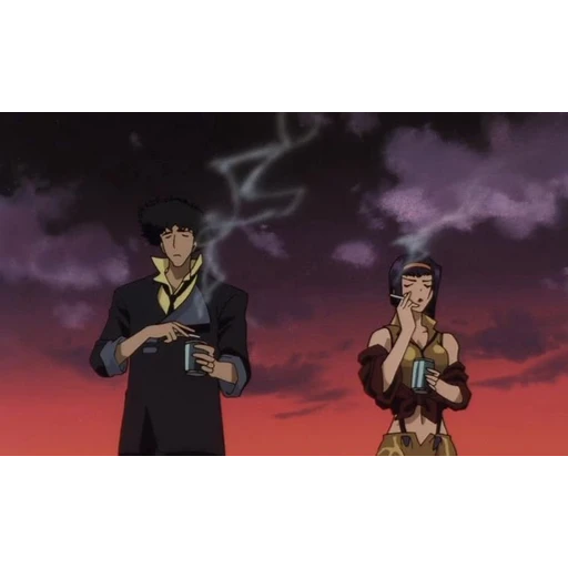 Figurinha: Spike Spiegel e Faye Valentine