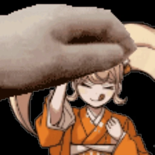 Sticker: Hiyoko Saionji getting a headpat