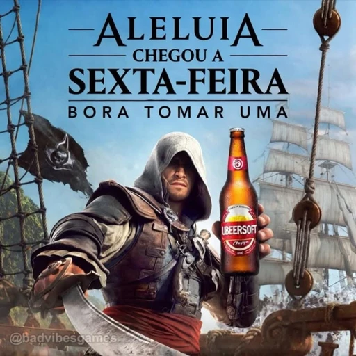 Figurinha: Aleluia, chegou a sexta!