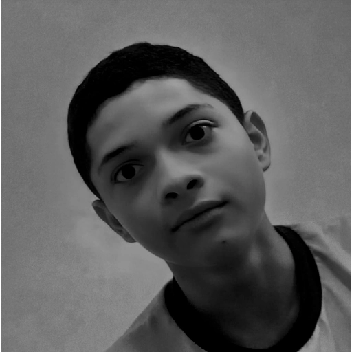 Figurinha: Retrato em preto e branco