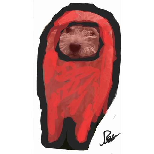 Figurinha: Cachorro Among Us