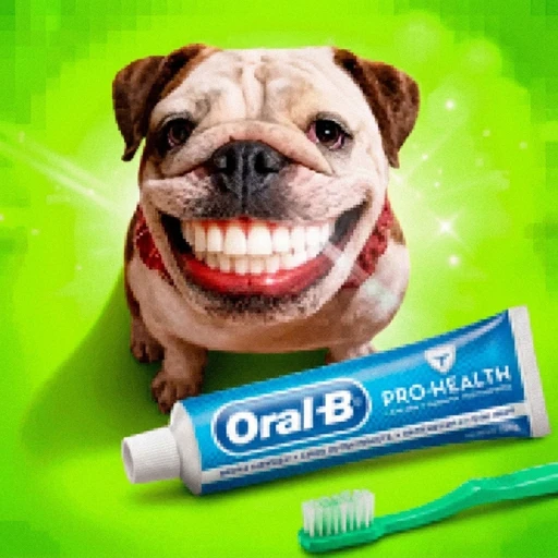 Sticker: Sonrisa de Perro Oral-B
