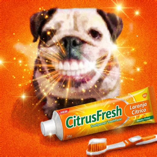 Figurinha: CitrusFresh Cão Sorridente