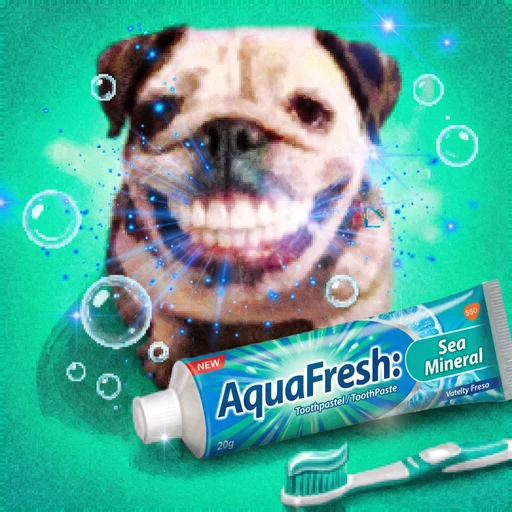 Figurinha: Cachorro AquaFresh