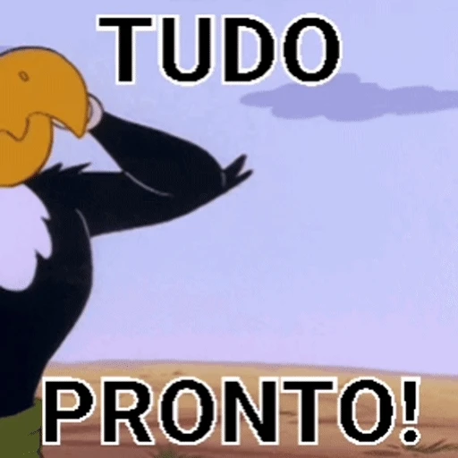 Figurinha: Abutre Tudo Pronto!