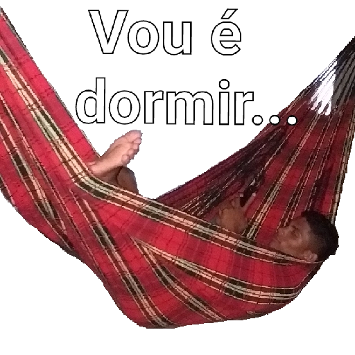 Figurinha: Vou é dormir