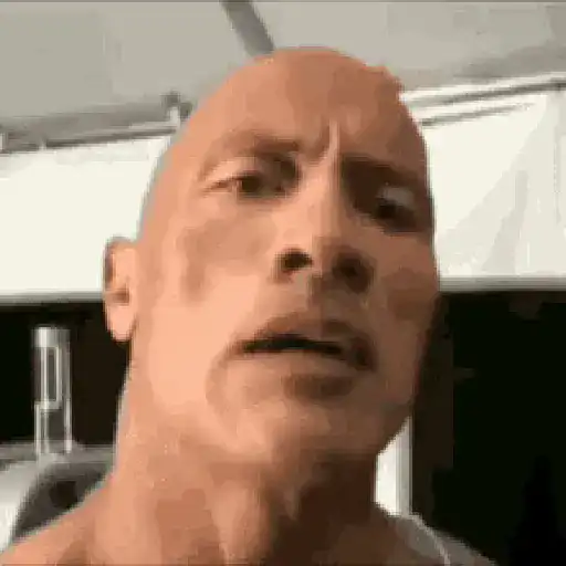 Figurinha: Dwayne Johnson encarando