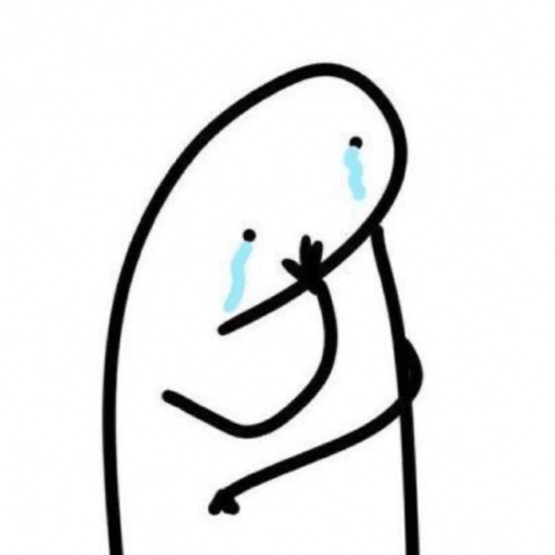 Figurinha: Flork chorando
