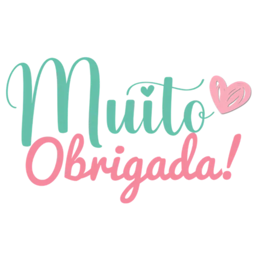 Figurinha: Muito Obrigada
