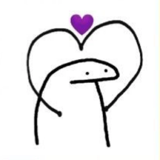 Figurinha: Flork com Coração