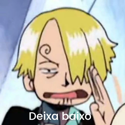 Figurinha: Sanji deixa baixo
