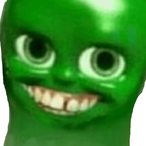 Figurinha: Nugget Verde Sorrindo
