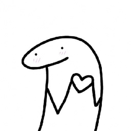 Figurinha: Personagem com Coração