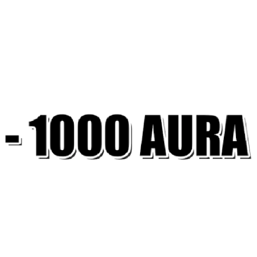 Figurinha: -1000 AURA