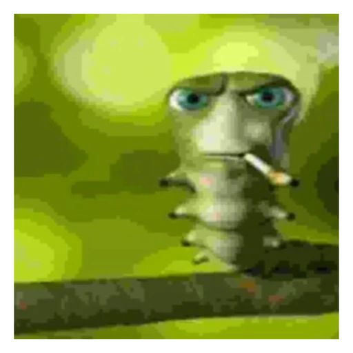 Figurinha: Lagarta fumando