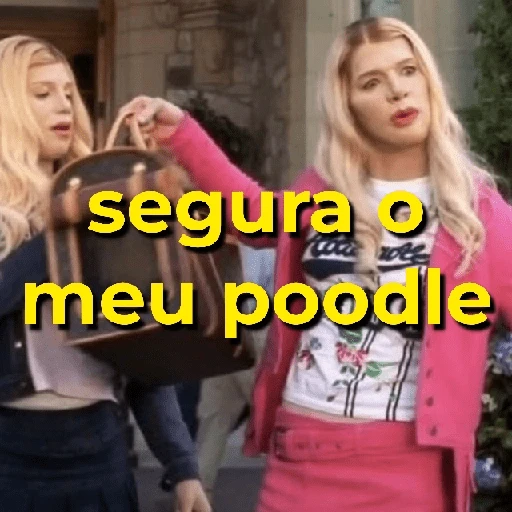 Figurinha: Segura o meu poodle