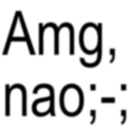 Figurinha: Amg, nao :-;