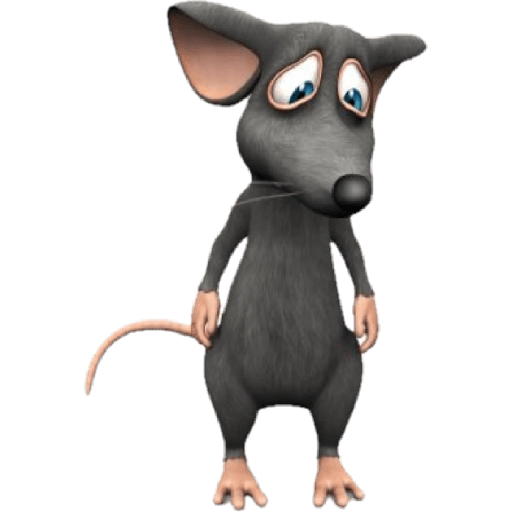 Figurinha: Ratinho triste