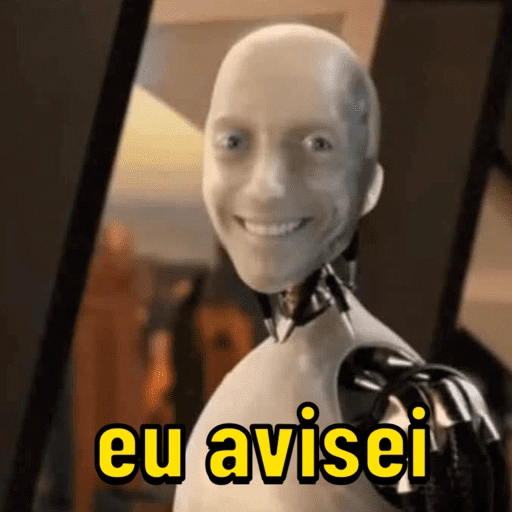 Figurinha: Eu avisei