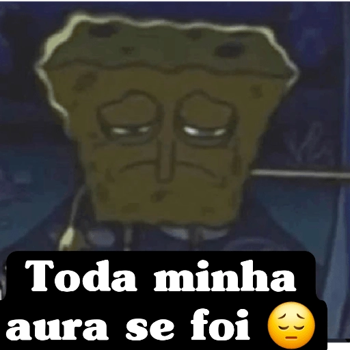 Figurinha: Bob Esponja triste