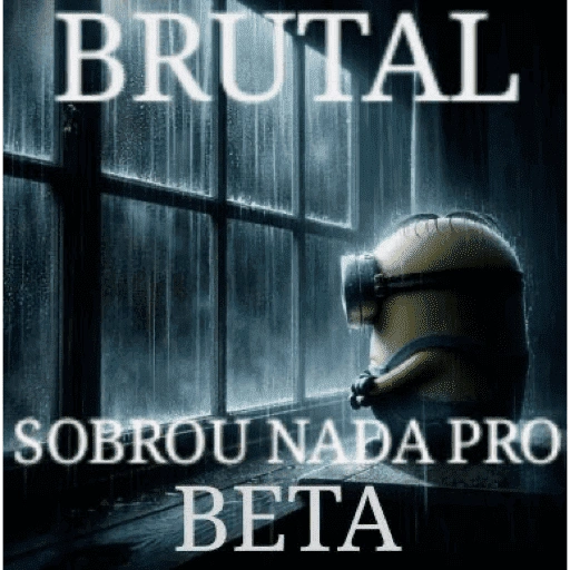 Figurinha: Minion triste brutal