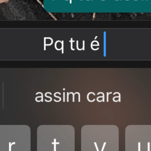 Figurinha: Pq tu é assim cara