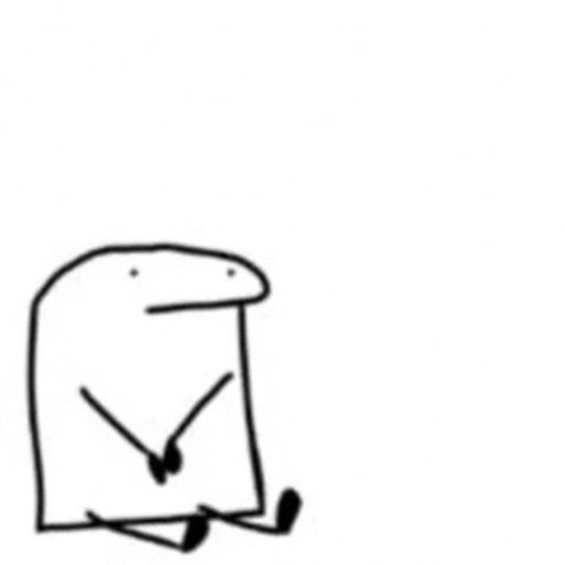 Figurinha: Flork sentando