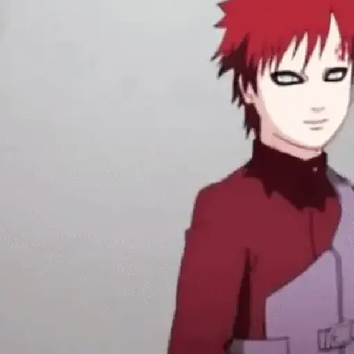 Figurinha: Gaara estendendo a mão