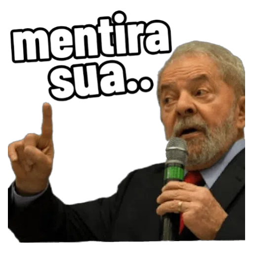 Figurinha: Mentira sua.. (Lula)