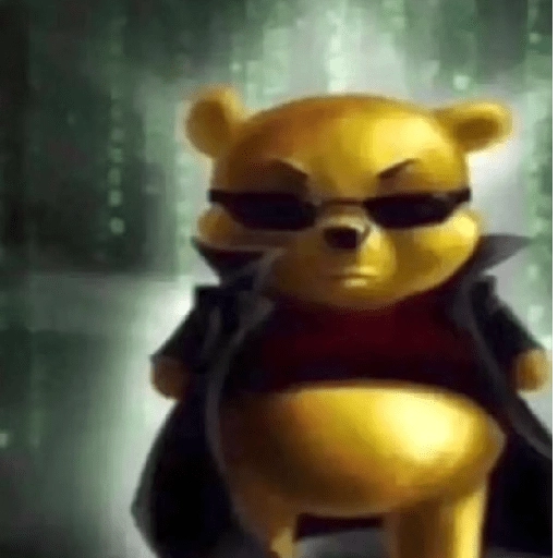 Figurinha: Pooh Matrix