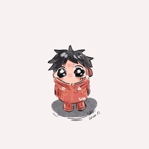 Figurinha: Luffy chibi