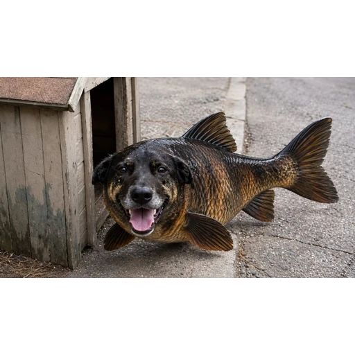 Figurinha: Cachorro Peixe
