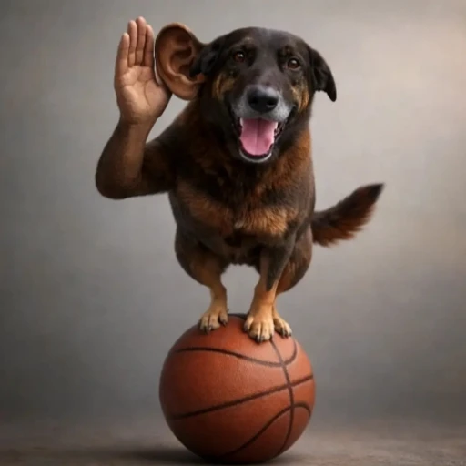 Figurinha: Cachorro esportista