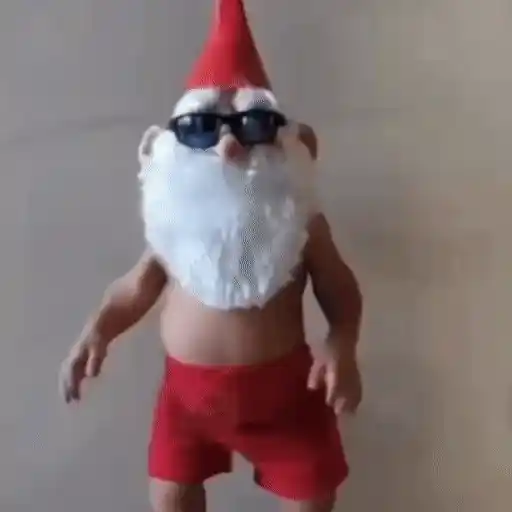 Figurinha: Gnomo de Óculos Dançando