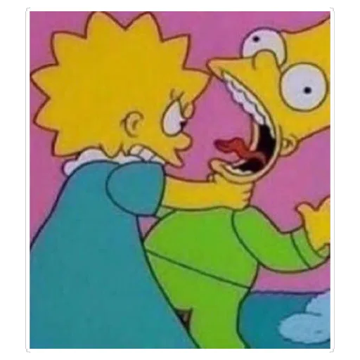 Sticker: Lisa estrangulando a Bart